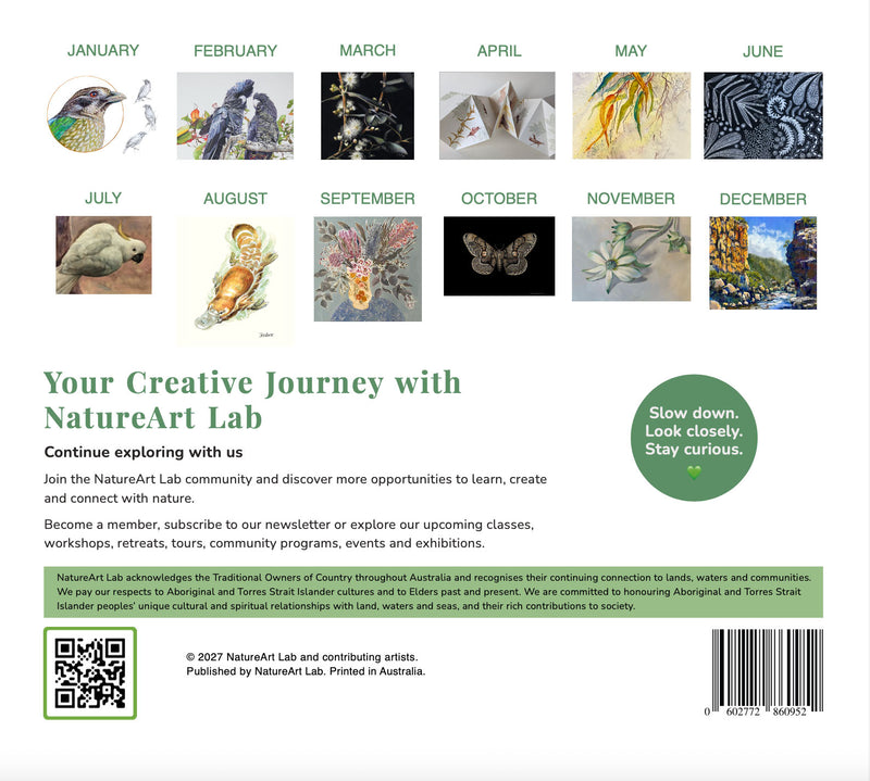 2027 Natural History Art Calendar