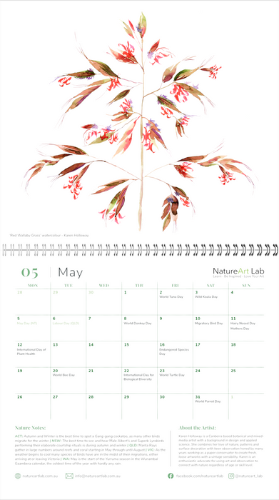 2025 Natural History Art Calendar