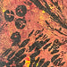 Abstract art with black and orange patterns